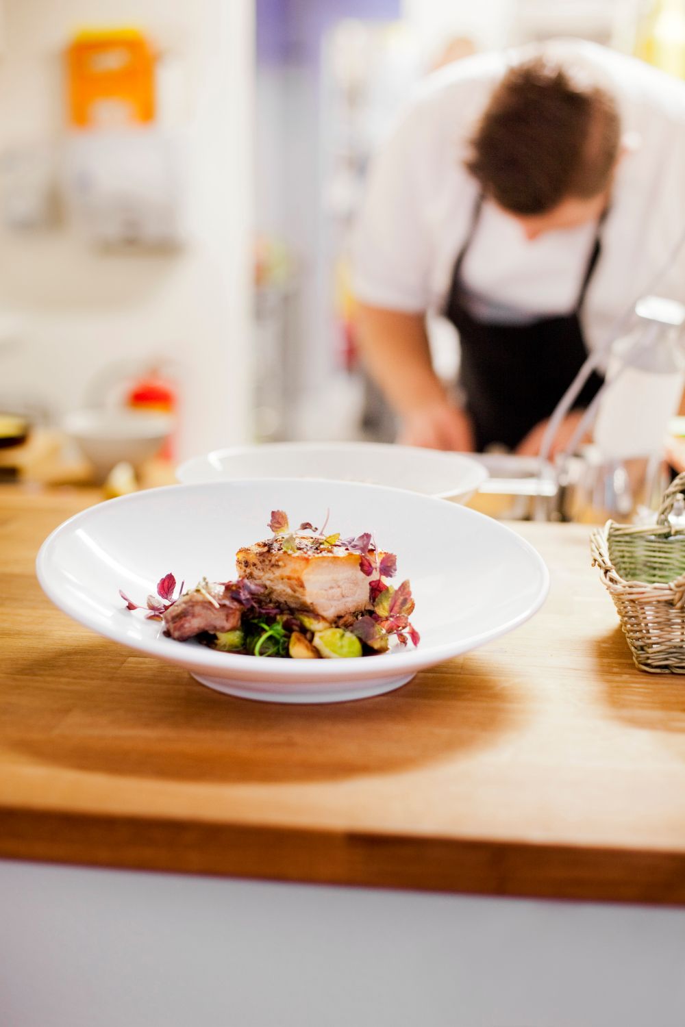 Photographie culinaire professionnelle d’un plat raffiné dans un restaurant à Mascouche